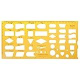 MinnowXY K Resin Flow Chart Symbol Drafting Template Ruler Stencil Measuring Tool Student