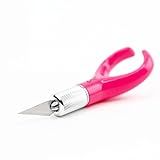 Excel Blades K71 Fingertip Craft Knife – 7-Inch Ergonomic Hobby Knife with Finger Loop – Precision Cutting Tool for Paper, Vinyl, Foam, and Stencils – Includes #11 Blade and Safety Cap – Pink