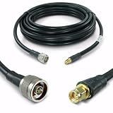 Proxicast 36 ft RPSMA Male to N Male 50 Ohm Low-Loss CFD400 Coax Cable