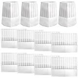 BIGNC 12 Pack Disposable 9" Paper Chef Tall Hat for Food Restaurants, Home Kitchen, School, Classes, Catering Equipment or Birthday Party White