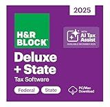 H&R Block Tax Software Deluxe + State 2025 Win/Mac [PC/Mac Online Code]