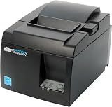 Star Micronics TSP143IIIBi Bluetooth Thermal Receipt Printer for iOS, Android, and Windows with Auto-cutter and Internal Power Supply - Gray