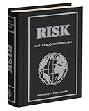 WS Game Company Risk Vintage Bookshelf Edition, Linen Wrapped Book Box & Slipcase - Secret Mission Variant & 6 Armies - Strategy Board Games for Adults & Kids, Ages 10+