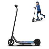 Riuiio G07 Electric Scooter for Kids Ages 6-14, 250W Motor, 9 MPH Max Speed,LED Display, Dual Brake System, 6.5” Solid Tires, Lightweight Kids E-Scooter UL2272 Certified