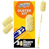 Swiffer Duster Heavy Duty 3 ft Extendable Handle Starter Kit with 3 Refills