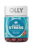 OLLY Goodbye Stress, Stress Support* Supplement, 50mg L-Theanine - 42 Count