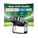 【Officially-Licensed APP & Native 1080P】Thinnest 1.81" Smart Mini Slide Projector with WiFi and Bluetooth, Auto Focus & Keystone Portable Outdoor Projector, VOPLLS 4K Home Movie Slide Film Negative