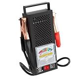 OEMTOOLS 24338 Battery Load Tester, Battery Tester 12V Automotive, Easy-to-Read Car Battery Tester, Heavy Duty Clamps, Shock Resistant Meter, Housed in Sturdy Steel Case