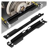 TOBUMO 2 Pack Heavy Duty Wheel Alignment Tool Kit - Black Toe Alignment Tool Plates Contains 2 Pcs Tape Measures,Hanging Hole Design - Fast and Accurate Measurements,Suitable for Various Vehicles