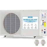 72000 BTU Pool Heater, for 9000 Gallons Inground Ground Pools,Swimming Pool Heaters,230V~240V with Digital Display Multi-Protectionle Timer, Heating and Cooling Pool Heater