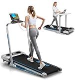 FOUSAE 5 in 1 Foldable Treadmill, 7.5 MPH Treadmills for Home with App Compatible, Treadmill with 10% Incline, 3.0HP Brushless Drive, Remote Control and LED Display, 12 HIIT Programs, 400 LBS Capacity