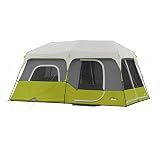 CORE Instant Cabin Tent | Multi Room Portable Pop Up Tent for 2 Minute Camp Setup, Sleeps 9 People, 14' x 9', 3-Room