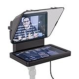 Elgato Prompter - Teleprompter with Built-in Screen for YouTube, Twitch, Zoom, MS Teams and More, Supports DSLR/Webcam/Smartphone, Drag & Drop Monitor Display, Works with Mac/PC & Stream Deck, 1080...