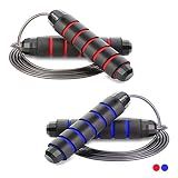 Redify Adjustable Jump Rope,Jump Ropes for Fitness for Men Women | ﻿Workout and Exercise,Cardio,Boxing,Weight Loss,Speed Rope,Slim Body at Home School Gym,Suitable for All Ages
