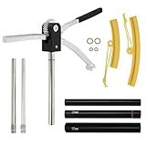 FQRANBO Dirt Bike Tire Changing Tool Kit Fits for Motocross and Enduro, Dirt Bikes 16" to 21" Wheels, Includes 15/17/20/25mm Axles, Black