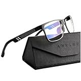 ANYLUV Blue Light Blocking Glasses Men Computer Gaming Glasses Lightweight Al-Mg Metal Anti Eyestrain Eye Protection
