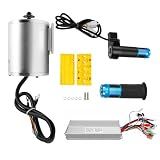 60V 2000W Brushless DC Motor Kit, 4300RPM Electric Gokart Motor, High-Speed BLDC Brushless Motor with 3 Speed Brushless Controller&Reverse Function for E-Scooter E-Bike Dirt Bike Motorcycle