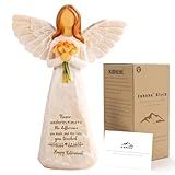 Kohehe Retirement Gift for Woman, Happy Retirement Gift for Woman, 5.5” Angel Figurine for Retirement Party Decorations, Retired Gifts for Coworkers Friends