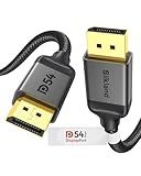 Silkland 54Gbps DisplayPort Cable 2.1 [VESA Certified], DP 2.1 Cable [16K@30Hz, 8K@120Hz, 4K@240Hz 165Hz 144Hz] HDR, HDCP DSC 1.2a, Compatible FreeSync G-Sync Gaming Monitor 5090 7900XTX, 6.6FT
