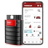 OBD2 Scanner Thinkdiag Bluetooth Full System Bidirectional Diagnostic Scan Tool OE Level Code Reader with ECU Coding 15+ Reset Service FCA AutoAuth All Software 1 Year Update Fits for iOS & Android
