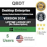 QB Desktop Enterprise 2024 | 5 User's | NO DVD | Lifetime Addition | Amazon Message Delivery(Within 12hrs) | 100% Money Back Guarantee