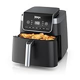 Ninja | Air Fryer Pro XL | 6.5QT Capacity fits up to 9lbs of Wings| 7-in-1 Max Crisp, Broil, Air Fry, Roast, Bake, Reheat & Dehydrate | Dishwasher Safe Parts | Space Saving | Grey | AF182AMZ