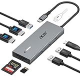 Acer USB C Docking Station Dual Monitor With 2 HDMI, 9-IN-1 Laptop Docking Station with 4K@60Hz HDMI, USB A&C 3.0, SD/Micro SD, 100W PD, USBC Dock Compatible with Acer/Dell XPS/HP/Mac/Surface (0.65FT)