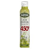 Mantova Air Fryer Spray 450F Smoke Point - All-Natural High-Heat Cooking Oil - Perfect for Air Fryers, Roasting, Grilling, Baking, and Sautéing-High Smoke Point, Non-Aerosol Spray, Easy to Use and Mess-Free - Made in Italy - (Pack of 1)