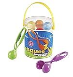 Learning Resources Squeezy Tweezers - Sensory Bin Tools , Water Table Toys, Montessori Grabber Tool, School and Teacher Supplies, Toddler Activities, Fine Motor Skills, Daycare Essentials