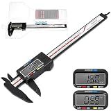 Digital Caliper, Esydon Upgraded Calipers 6 inch, Measuring Tool, Electronic Ruler, with Large LCD Screen, Auto-Off Feature, Inch and Millimeter Conversion, Plastic Case, Perfect for Household, DIY