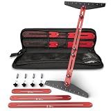 Stair Tread Gauge Template Tool, 10-67 Inches Adjustable Aluminum Alloy Stair Measuring Jig for Accurate Measurement,Includes Storage Bag