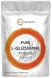 L Glutamine Powder Gut Health, 1Kg, 100% Pure, Free Form - Unflavored- Vegan Friendly, No Filler, No additives, Supports Muscle Recovery, Post Workout | Non-GMO & Gluten-Free