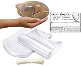 Poultry Shrink Clear Bags (L)- 10"x 16" Chickens or Rabbits w/zip ties and Freezer Labels included (25)