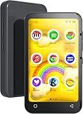 80GB Kids MP3 Player with Bluetooth and WiFi, Parental Controls, Pre-Installed Spotify, Spotify Kids, Audible, TIMMKOO 4" MP4 Player Up to 1TB (Black)