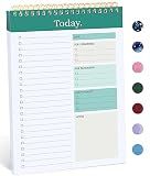 Taja To Do List Notepad - To Do List Notebook for Work with 52 Sheets, 9.8" x 6.5", Undated Daily Planner Perfect for Daily Tasks and Goal Setting, Notepad Suitable for Office, Home & School - Greenery Sway