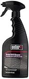 Weber Outdoor Grill Spray Bottle Cleaner & Degreaser, 16 oz – Safe, Non‑Corrosive, Effective Formula for Stainless Steel & Cast‑Iron Grates, Smokers, Ovens & Microwaves - Grill Accessory