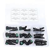 AC PERFORMANCE 24PCS Assorted Fuel Line Quick Connector Kit, SAE 7.89mm & 9.49mm & 9.89mm to 8mm