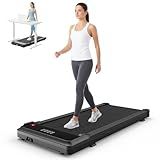 Smug Compact Armless Treadmill, Space Saving Design for Home & Office, Quiet Under Desk Walking Pad, 200 Lbs Capacity 3 in 1 Portable Walking Treadmill
