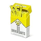 Driver Darts by P*ss Missile, Premium Bamboo Wood Golf Tees, 18 Count, 3.25" (83mm) Tee Length - Iconic Packging Style and Cool Organization - Fun Gift Ideas for Golfers