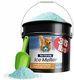 Maple99 Pet Safe Ice Melt Safer for Concrete 35 lb Snow Salt Ice Melt Pet Friendly, Green Salt for Snow and Ice Removal, Sidewalk Salt, Driveway Salt, Snow Melt is Effective Up to -5
