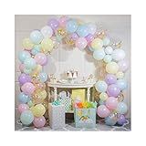 Creative Converting 112-Piece Pastel Balloon Arch Kit for Birthdays