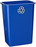 United Solutions EcoSense WB0069 Blue Plastic 41 Quart Recycling Indoor Wasteba