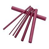 Flushbay 3000# Grit Ruby Sharpening Stone Whetstone Portable Lightweight Ruby Abrasives Polishing Oil Stone Sharpener Professional Knife Polishing Grinding Tool-Pack of 7, 2~10mm