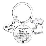 Nurse Gifts Nurses Keychain Appreciation Nurses Keyring Thank You Presents A Truly Great Nurse Is Hard To Find Keychain