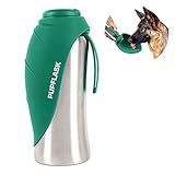PupFlask Large Dog Water Bottle | 27 or 40 OZ Stainless Steel | Convenient Dog Drink Dispenser | Puppy Travel Water Bowl | Portable Pet Hydration Bottle | Leak Proof | Perfect Size for All Breeds