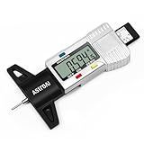 AstroAI Tire Tread Depth Gauge, LCD Digital Tire Tread Depth Gauge Tool with Inch and Millimeter Conversion of 0-1 in for Car Truck SUV Motorcycle Bus