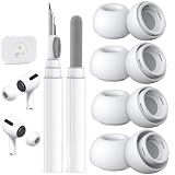 Polislime 4 Pairs Replacement Ear Tips for AirPods Pro 2nd/1st (White)