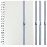 Mini Skater Elastic Planner Bands Book Page Markers for Hardcover Journal Notebook Book Lovers- Stretchy Closure Reading Straps to Holds Planner Closed, Fit Notebooks from 8" to 11” in Height, Pack of 4 (Grey)