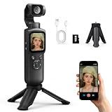 ULPTXOO 4K Digital Camera for Vlogging and Beginner Creators, Handheld Video Camera with PDAF Autofocus, 330° AI Face Tracking, WiFi App Control, Webcam and Touch Screen