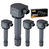 QYL Pack of 4Pcs Ignition Coils Replacement for Honda Civic L4 1.8L Only 2006 2007 2008 2009 2010 2011 #UF582 C1580 1788393 RNAA01 IC662